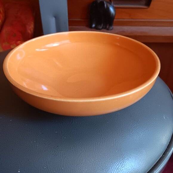 Vintage Cielo Ware Orange Ceramic Cereal Bowl Made In California 6" - Picture 4 of 13